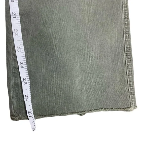 Joe’s Jeans High Rise Crop Jeans Green Size 30 The Slim Kick Ankle Trousers - Picture 6 of 9